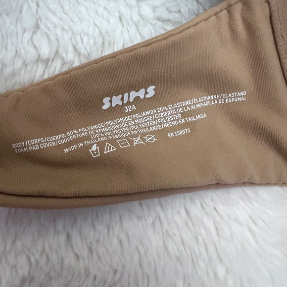 SKIMS Women's Fits Everybody Push Up Demi Bra Clay BR-UWR-2295 Size 32A NWT - Picture 8 of 9